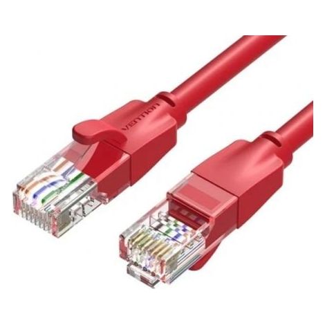 Cable de Red RJ45 UTP Vention IBERF Cat.6/ 1m/ Rojo