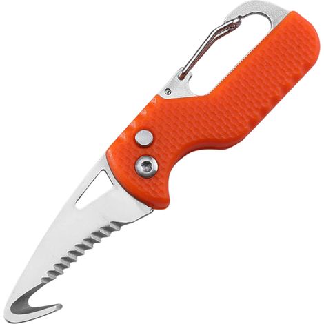 Mini ouvre-boîte portable, ouvre-lettres, crochet de traction dentelé, outil de déballage pour bagage cabine, couteau de déballage (1/5)