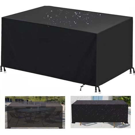 Garden Furniture Cover, 420D Oxford Waterproof UV-Resistant Protective Cover for Outdoor Table, Sofa, Recliner & Chairs (180×120×74cm) (1/5)