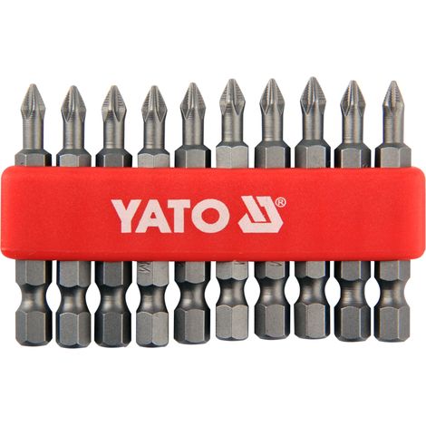 Schrauber-Bit-Set Phillips PH1, 50 mm, 10-teilig