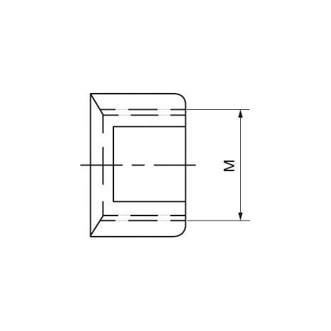 Écrou de réglage pour alésoir à main réglable T 2 M7,5x0,75 BECK 1 PCS (1/2)