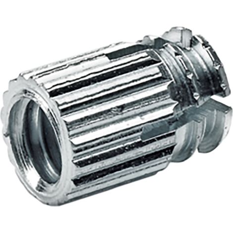 Spreizmuffe für Gewinde M4 D 5mm , Messing blank (1/3)