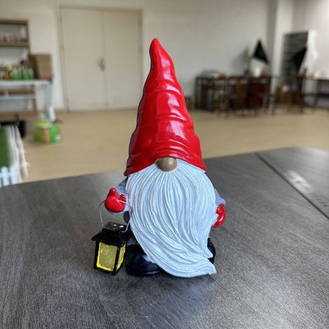Nains rouges de Noël, lanternes, gnomes, elfes de jardin, décorations de Noël, gnomes de jardin (1/5)