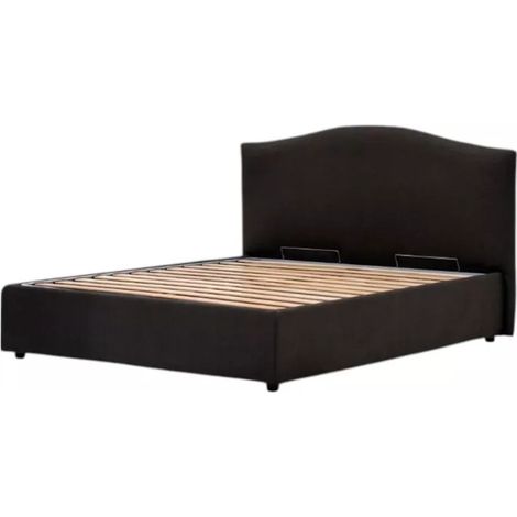 letto matrimoniale contenitore "hill" antracite 160x190 cm (1/4)