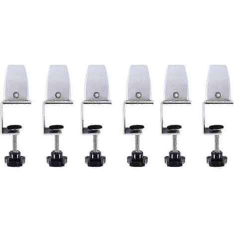 Lot de 6 supports de fixation pour séparateur de bureau, écran de confidentialité XXF hwy (1/4)