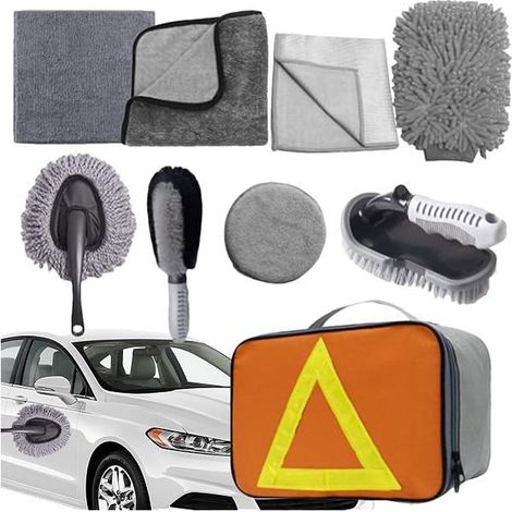 Générique Kit Brosses Détail Automobile Nettoyage Voiture  Lavage Extérieur Auto Camions SUV Camping-cars (1/4)