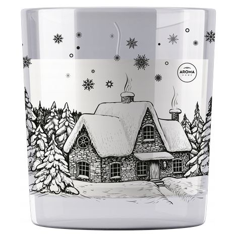 Winter House Aroma Duftkerze aus Paraffin für Zuhause, 1 Stück. (1/2)