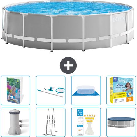 Prism Frame Pool Rund - 457x122 cm - 9-teilig S550