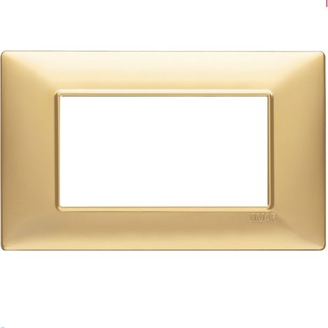 Placca 3M oro lucido Vimar Plana 14653.24