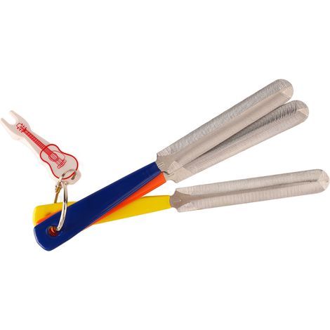 Lime à rainures pour guitare, outil de réglage des cordes en acier inoxydable portable. (1/5)