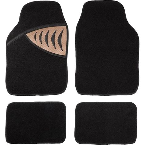 Autofußmatte Silverstone 4teiliges Set Schwarz Bronze