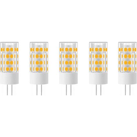 5 X G4 LED Leuchtmittel 5W LED Lampen 51 SMD 2835LEDs Warmweiß 3000K Birnen 500LM Äquivalent zu 50W Halogen AC/DC 12V (1/5)