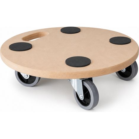 Chariot de Manutention Rond en Bois pour Maison 38 cm (1/5)