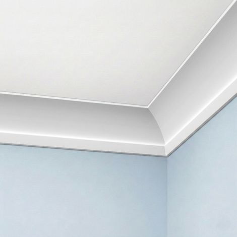 Corniche plafond C621 12 x 5,1 cm - Polyuréthane Cimaises &+ (1/3)