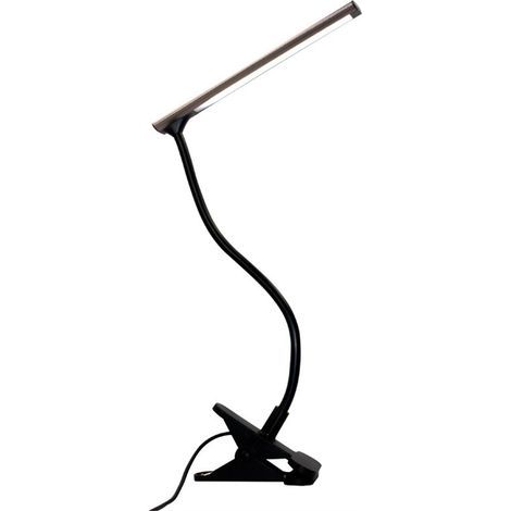 LED Desk Lamp with Clip, Portable, 360 Degree Adjustable, Eye Protection for Home, Dormitory, One Speed (1/5)