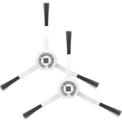 Dreame Coppia di Spazzole Laterali di Ricambio per Aspirapolveri Dreame D9,F9,L10 Pro,D10 Plus,D10s,D9 Plus,D9 max,F9 Pro,D10 Plus Gen 2, Forma elicoidale per rimuovere lo sporco dagli angoli