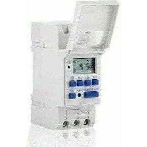Minuterie numérique, 1pc Affichage LCD Hebdomadaire Programmable Relais Électronique Relais Interrupteur 16on & 16off Minuterie(220V)-Chrom (1/5)