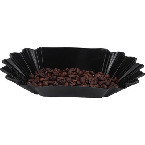 Kaffeebohnen-Probenschale aus lebensmittelechtem PP-Kunststoff, Präsentationsschale, Teller, Behälter, Küchenzubehör, Schwarz (1/5)
