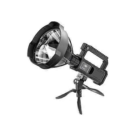 Projecteur industriel pour les aventures en plein air, lampe torche ultra-lumineuse avec trépied pliable, idéal pour le camping et la randonnée. (1/5)