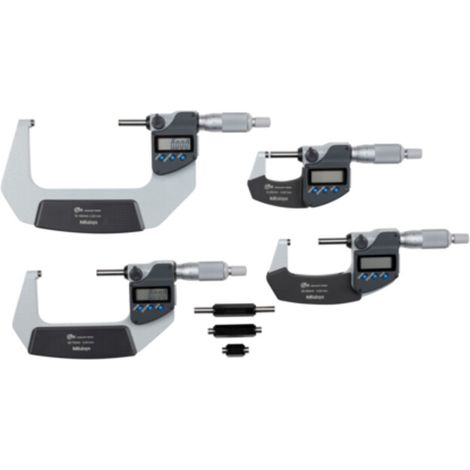Mitutoyo Digitale Bügelmessschraube IP65 im Satz 0-100mm (4 Stk.) (1/4)