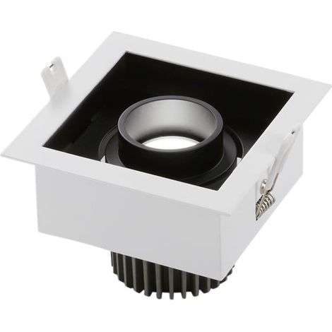 "Incasso LED APOLLO antiriflesso nero con luce orientabile 10W luce naturale" (1/2)