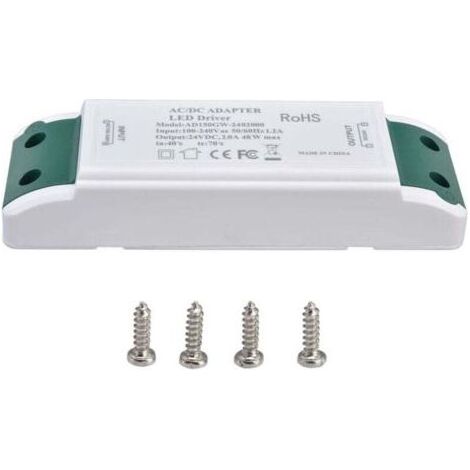 PA LED-Transformator 24V DC 2A 48W Konstantstromnetzteil für Heim und Büro AC100-240V (1/4)