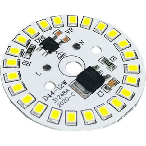 Ampoule LED COB 15 W, 100 lumens,44 mm,3000-3200 K, économie d'énergie, 21-24 V DC, pour spots et projecteurs, lumière blanche pure (1/5)