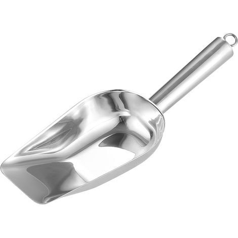 Mess-/Füll-/Dosierlöffel, Eiskugelportionierer aus Edelstahl, Mehllöffel (grob), Löffel für Tee und Trockenfrüchte, Popcornlöffel, 6 x 23 cm