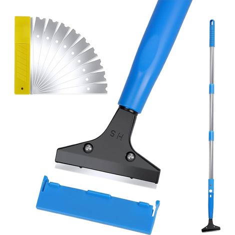 Raclette extensible pour vitres télescopique support mural (1/5)