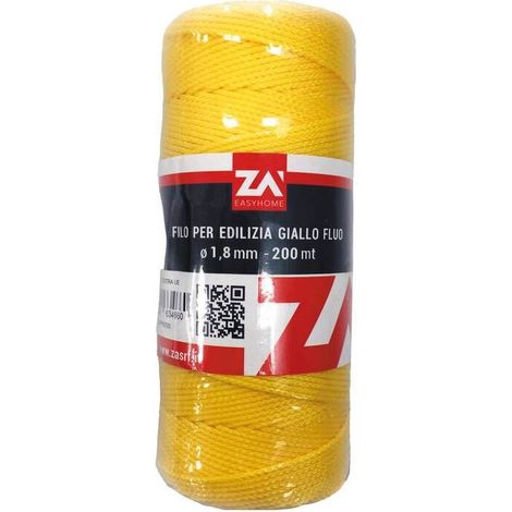 FILO P/EDILIZIA 1,8 MM CF 200 M GIALLO