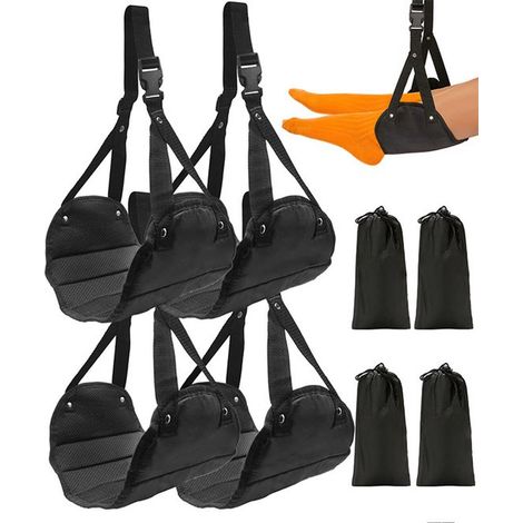 Hamac de voyage, sangle pour hamac de bureau, hamac avec repose-pieds, repose-pieds de voyage indispensable, ensemble 4 pièces (1/4)