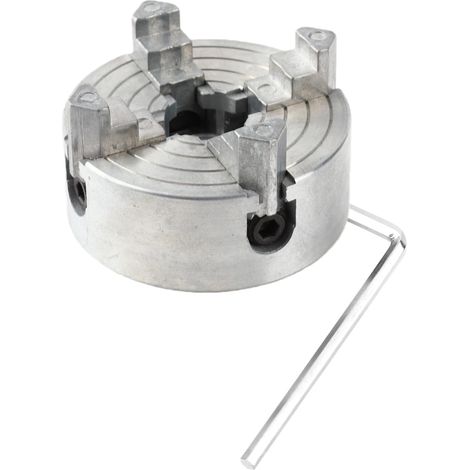Mandrin 4 Mors Alliage Zinc, M12 Montage Mini Tour Verrouillage Auto-Centrant (1/5)