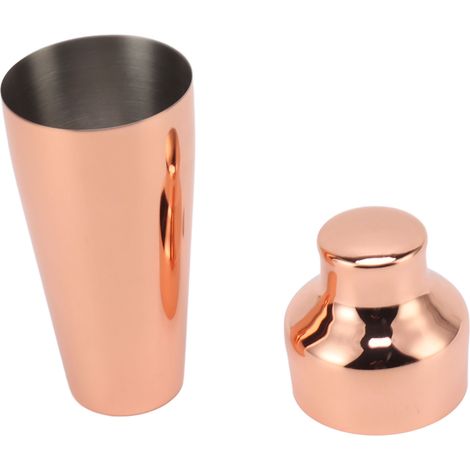 Cocktailshaker aus Edelstahl 304, französischer Stil, Barkeeper-Shaker für Mixgetränke, Roségold (1/5)