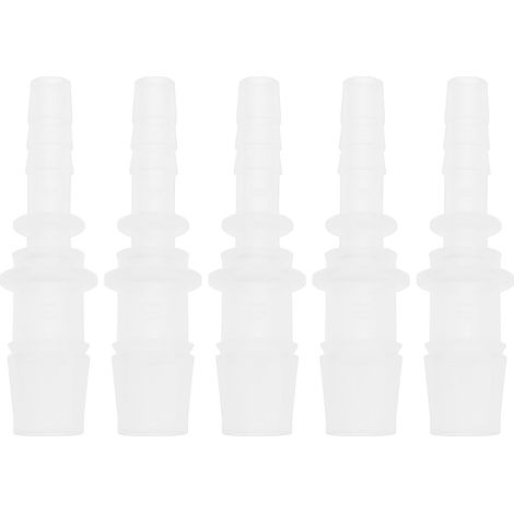 Lot de 5 Raccords de Tuyau de 6 à 10 Mm Adaptateur en Plastique de 54 Mm de Long Compatibles avec Les Buses eau Froide. (1/5)