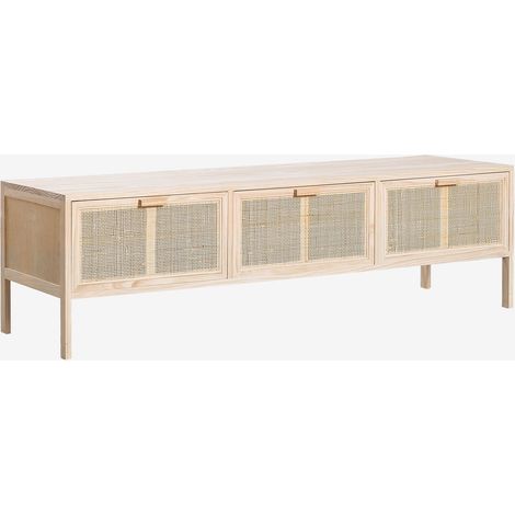Mueble TV en ratán y madera Reyna SKLUM              (1/5)
