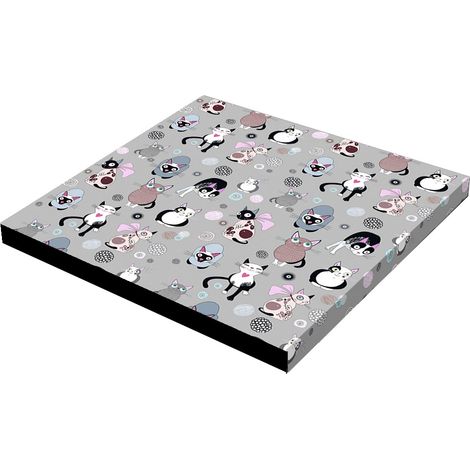 Letto - Materasso quadrato in erba gatta 60x60x5 cm (1/5)
