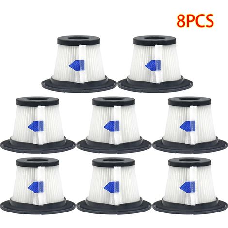 (8 pièces) Filtres HEPA de rechange compatibles avec l'aspirateur portatif sans fil Moosoo K17 (1/4)