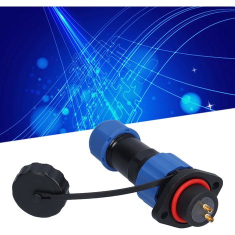 Connecteur d'Aviation Étanche IP68 SP16, Prise Mâle/Femelle à 2 Pôles (380V 10A) pour Joints à Brides