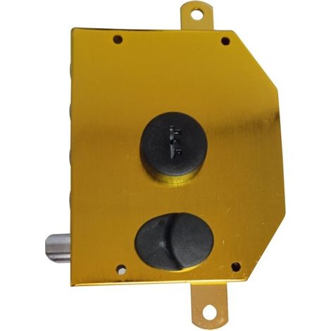 Cerradura seg. sobr. 9131011f-i 50mm 3p izq oro iseo 913101/ (1/2)