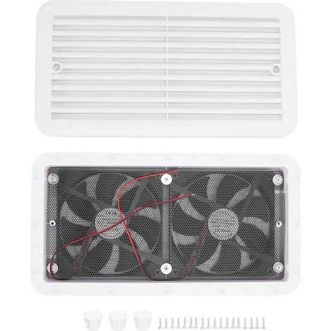 Ventilatore laterale per camper, uscita aria unidirezionale, 24V, 5W, per camper, roulotte, yacht. (1/4)
