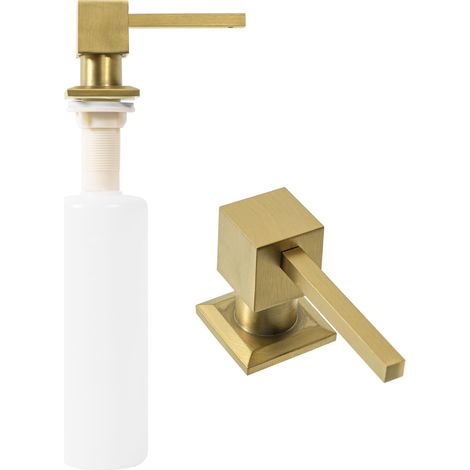 REA SPÜLMITTELSPENDER GOLD BRUSH ECKIG