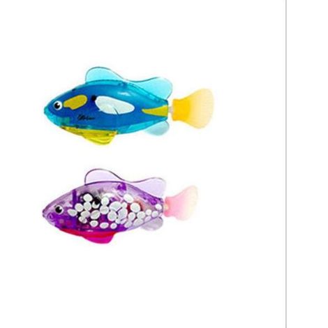 Jouet de poisson robot de natation interactif pour chat et chien avec lumière LED, jouet électrique magique activé dans l'eau Jouet de natation interactif pour chat d'intérieur - Meilleur jouet pour c (1/3)
