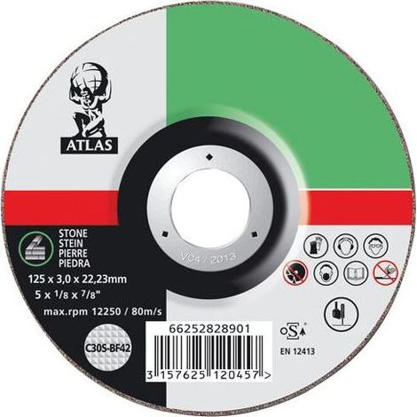 Disque de tronçonnage 125mm pierre brique béton - Flexovit (1/2)