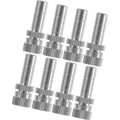 Garden Misting Nozzles Brass for Cooling Spray 8Pcs Outdoor Use (1/5)