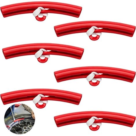 6 Pièces Protège Jantes Voiture pour Montage de Pneus, Protection Jantes Voiture, Demonte Pneu Moto, Protégeant Les Jantes Contre l'usure et Les Rayures Pendant Le Changement de Pneu (1/5)