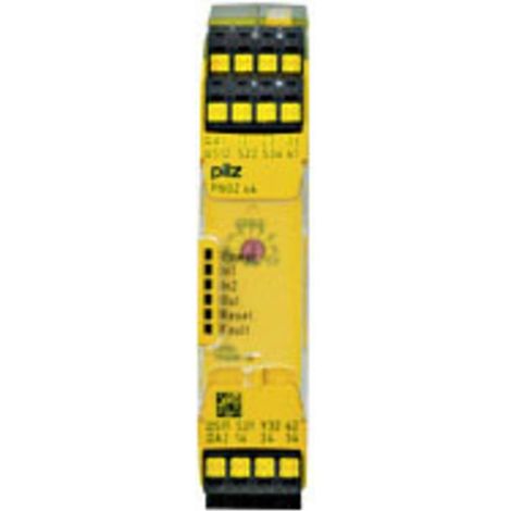 Relè di sicurezza PNOZ s4 C 24VDC 3 n/o 1 n/c PILZ Tensione di funzionamento: 24 V/DC 3 NA, 1 NC (L x A x P) 22.5 x 100
