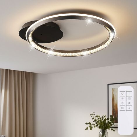 Deckenleuchte Wohnzimmerlampe LED K9-Kristalle Dimmbar Fernbedienung L 53 cm (1/5)