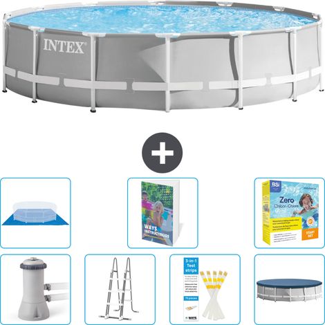 Prism Frame Pool Rund - 427x107 cm - 8-teilig S546
