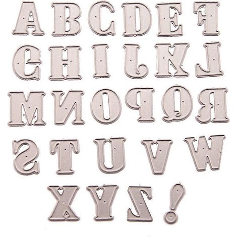 Alphabet-Metallstanzformen Schablone DIY Scrapbooking Album Stempel Papierkarte Prägen