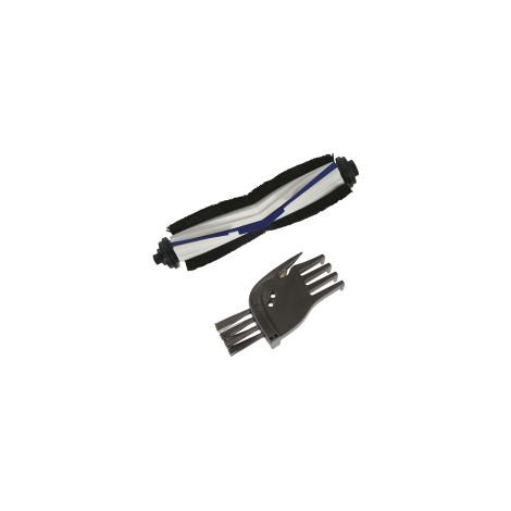 Rowenta ZR740004, Cepillo Turbo Animal y Cabezal Compatible con Robots Aspiradores Explorer Serie 60, Negro/Gris